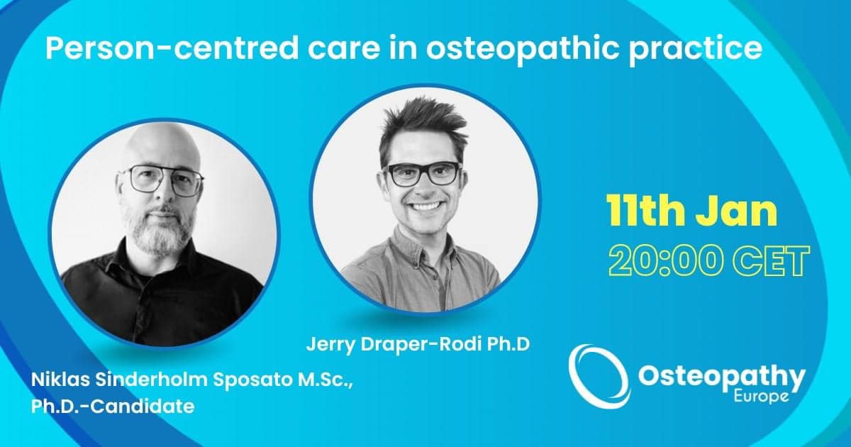 Webinar: Person-centred care in osteopathic practice